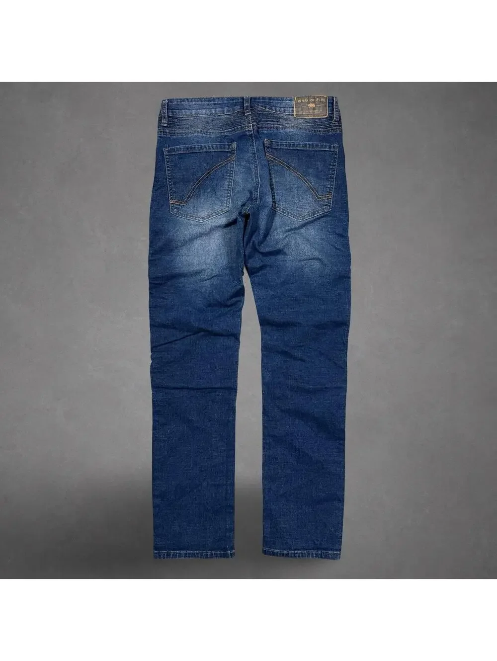 Ring of Fire Distressed Moto Biker Jeans Slim W32 L32